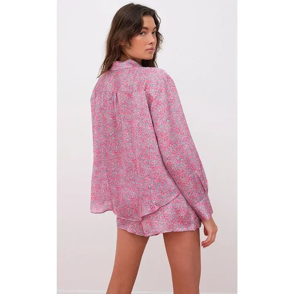 For‎ Love & Lemons Floral Sleep Shirt XL